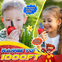 Toyokid Walkie Talkie Children, Spider Toy from 3 4 5 6 7 8 9 10 Years Gift Boy Girl 3-12 Years Easter Gifts Children Walkie Talkie Outdoor Toy Radio Toys Games for Boys