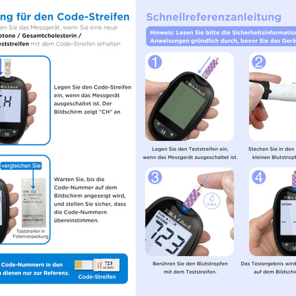 FORA Duo 2-in-1 (Blood Glucose, Ketone) Bluetooth Blood Glucose Meter with 10 Ketone Test Strips