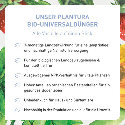 Plantura organic universal fertilizer with long-lasting effect, for all plants, animal-free &amp; organic, 1.5 kg
