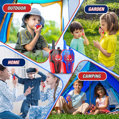 Toyokid Walkie Talkie Kids, Toy &amp; Gift &amp; Birthday Present for Children (Red Blue &amp; Black)