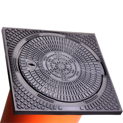 Telescopic manhole cover square KG pipe DN 315 inspection shaft telescopic shaft inspection flap 40x40 inspection shaft sewage shaft soakaway shaft pump shaft shaft (inspection shaft without ventilation)