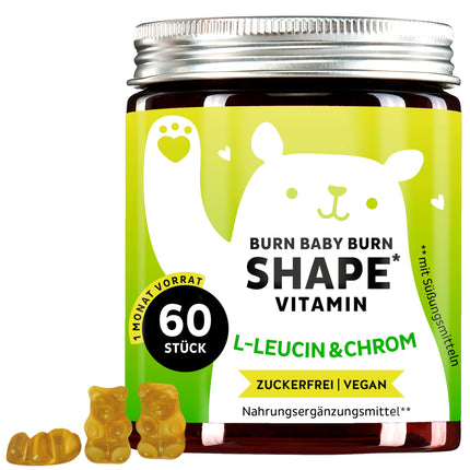 Metabolism Complex with Chromium, Biotin, Zinc, L-Leucine, Green Tea Leaf Extract - 60 Caplets - Vegan - Sugar-Free - Bears with Benefits