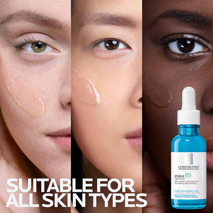 La Roche Posay Anti-Wrinkle Serum, For normal to sensitive skin, Regenerating and plumping, With vitamin B5, madecassosides and hyaluronic acid, Hyalu B5, 50 ml