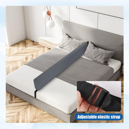 ROYALAY Bed Divider for Sleeping Adults, 71" Extra Long Bed Bumper for Sleepers, Separation System, Foam Safety Rails with Washable Cover, Fits Twin, Full, Queen, King