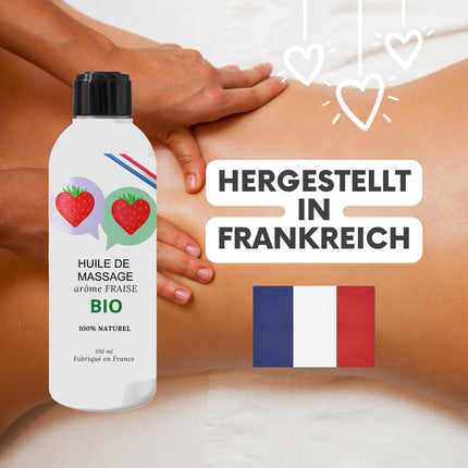 Massage oil for sex/oil sex oil Edible lubricant gel for sex Erotic Intimate The intimate area Couple Adults Relaxing aphrodisiac toy toy oral. ORGANIC 100% natural (Strawberry)