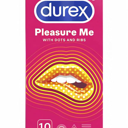 Durex Transparent Latex Condom "Love Sex Pleasure Me", 10 pieces