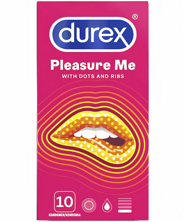 Durex Transparent Latex Condom "Love Sex Pleasure Me", 10 pieces