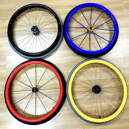JKLAND Wheelchair Hand Rim Covers, Wheelchair Hand Rim Covers, Hand Rim Protective Covers, 1 Pair of Non-Slip Wear-Resistant Hand Rear Wheel Ring Protector (Color : A)