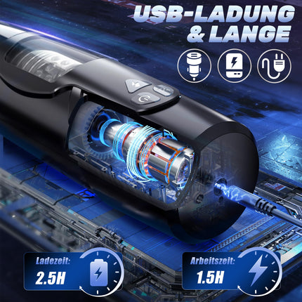 Pangpangmi Electric Masturbator Masturbating for Men, Sex Toy for Men with 7 Modes Telescopic Function and Rotating, Masturbators Pocket Pussy Sex Machine Machines &amp; Devices