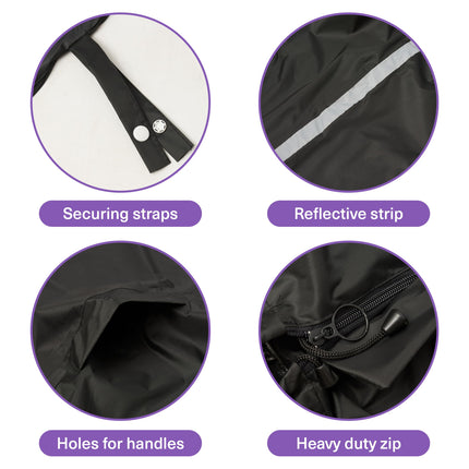 Bramble - Universal Wheelchair Poncho for Rain &amp; Wind Protection - Rain Cape for Wheelchair Users - Robust &amp; Waterproof