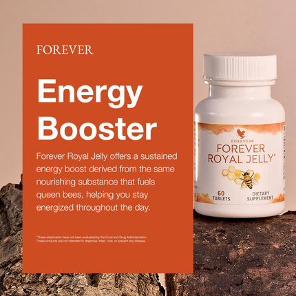 Forever Royal Jelly 100% Natural, Pack of 2 (120 Tablets)