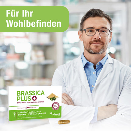 Broccoli Sprout Extract Capsules | Highest Dosage | 280,000 mg Broccoli | 99% Stabilized Sulforaphane | 3,600 mg Broccoli Sprouts per Capsule | 60% More Bioavailable | Brassica PLUS