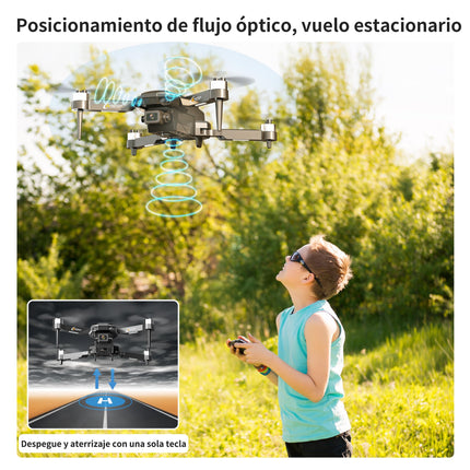 F205 Drone with Camera for 2.4 inch Screen, Brushless Motor FPV Drone for Adults, Auto-Hover, Gesture Control, 8G SD with Card Reader, One-Key Start for Beginners