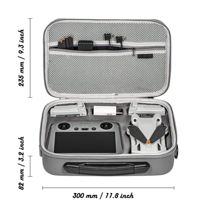 xocome DJI Mini 3 PRO Handbag Crossbody Organizer for DJI Mini 3 Pro Drone Accessories - Portable Hard Handbag (for DJI RC with Screen Remote Controller)