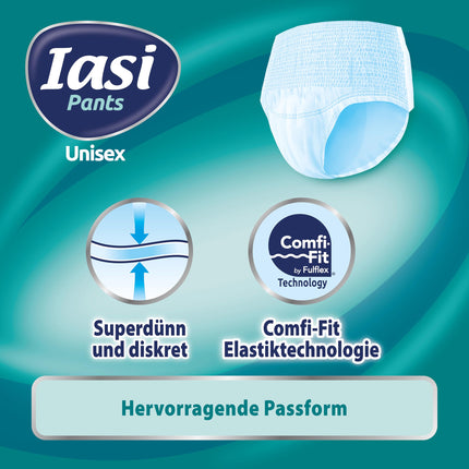 IASI Unisex High Protection Pants, 10 Disposable Pants Size XXL, EXTRA Absorbency, 10 Pieces