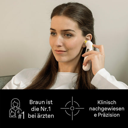 Braun ThermoScan 3 Ear Thermometer | Fast 1-Second Measurement | Audible Fever Indicator | Digital Display | Baby and Toddler Friendly | The #1 Brand with Doctors(1) | IRT3030