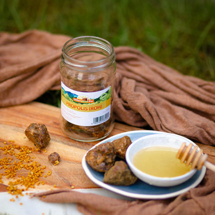 Propolis from ImkerPur, 100g, antibacterial, residue-free, directly from the apiary (raw propolis (in pieces))