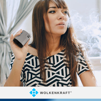 WOLKENKRAFT ÄRiS ULTRA Premium Vaporizer - USB-C | Titanium Chamber | Temperature 100-220 °C | Operating Timer 3-7 Min. | ECA Convection Technology *Gun Metal*