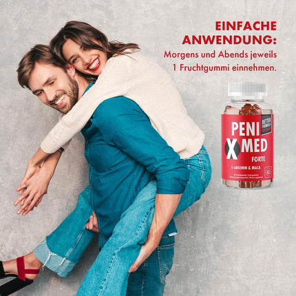 Penixmed Gummies | Love, Lust &amp; Passion | for the active man | Maxi Pack with 60 Gummies 3x