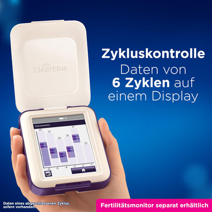 Clearblue 33 Tests Fertility Monitor, Cycle Computer Refill Pack, 30x Ovulation Test and 3x Pregnancy Test, Fertility Test for Women to Determine Ovulation
