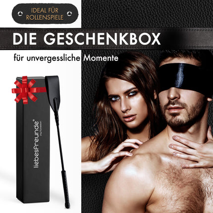 Liebesfreunde® whip for hot BDSM adventures I SM crop sex toy extremely hard for women and men I riding crop sex toy for couples