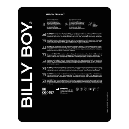 BILLY BOY Condoms Longer Love 100s | 52 mm | Condoms for a longer and more intense experience | (1 x 100 pieces)