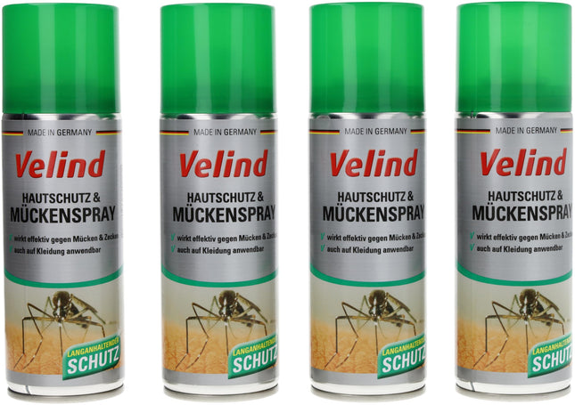 Velind Skin Protection and Mosquito Repellent 4-pack (4 x 200 ml)