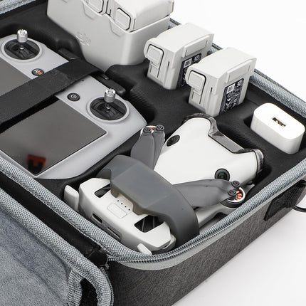 Hensych Mini 4 Pro Carrying Case, Hardshell Bag, Waterproof Storage Case, RC Accessories, Travel Bag for DJI Mini 4 Fly More Combo with DJI RC 2/RC N2 Drone Accessories (Hexapower Multi-Purpose Kit)