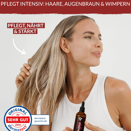 Heldengrün® ORGANIC Castor Oil Hair [100% NATURAL] - Castor Oil - Dermatologically tested - Cold-pressed castor oil - Booster for hair, eyelashes, eyebrows &amp; beard