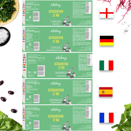 Vitabay Astaxanthin 12 mg High Dose &amp; Vegan - 90 Softgel Capsules Laboratory Tested &amp; No Additives - Natural Astaxanthin