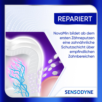 Sensodyne Clinical REPAIR, toothpaste for sensitive teeth with 5% NovaMin, for long-lasting relief, 75ml