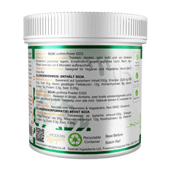 LECITHIN POWDER 100g HIGHEST QUALITY GMO-FREE (GERMAN LABELS AND INSTRUCTIONS)