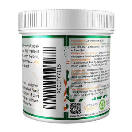 Special Ingredients Citric Acid 500g Pure Food Grade 100% Pure Powder (German Labels and Instructions)