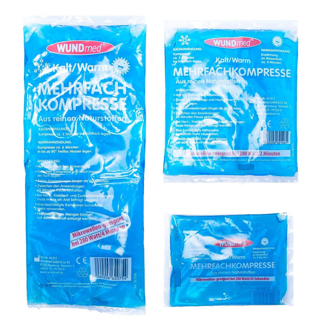 Wundmed multiple compresses hot/cold size set 1x large / 1x medium / 1x small