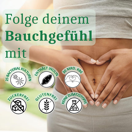 Probioc Culture Complex - 25 bacterial strains + inulin - 300 billion CFU/g - 180 high-dose &amp; gastro-resistant capsules - with Lactobacillus &amp; Bifidobacteria - Raibu