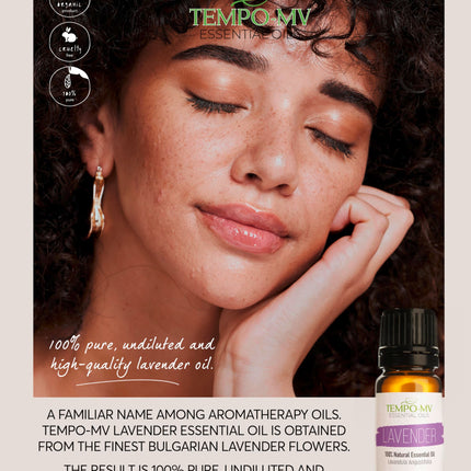 Organic Lavender Oil - 100% pure and natural, undiluted, therapeutic-grade. Lavender essential oil - Lavandula Angustifolia - for aromatherapy - diffusers and body care - Lavender Oil (10 ml.)
