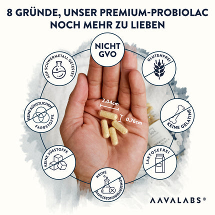 Premium Cultures Complex Intestinal Flora 120 billion CFU, 30 strains of intestinal bacteria probiotics: Lactobacillus Gasseri, Lactobacillus Reuteri, Lactobacillus Rhamnosus + Zinc - 90 tablets