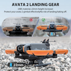 STARTRC PHOTO 3-IN-1 Avata 2 Accessory Bundle Kit, Avata 2 Propeller Guard + Landing Gear + Tail for DJI Avata 2 Drone Protection (Drone Not Included)