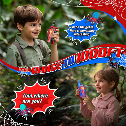 Toys from 3 4 5 6 7 8 9 10 years boy, Walkie Talkie children rechargeable gift boy girl 3-10 years spider toy walkie talkie outdoor games radio toys