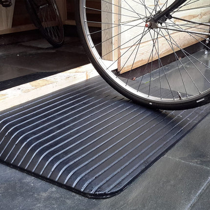 Bepco wheelchair ramp - door edge ramp - threshold ramp - rubber curb ramp - access ramp - door threshold ramp (10.3 x 90 x 61 cm)