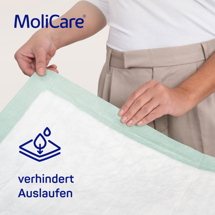 MoliCare Premium Bed Mat 5 Drops: Bed protection pad with absorbent core made of cellulose flakes, 60x90 cm, 4x25 pieces