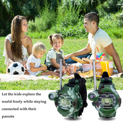 YDI Walkie Talkies for Kids, Two-Way Radios 1-3KM Range 8 Channels with Flashlight, Outdoor Toys, Gifts for Girls and Boys