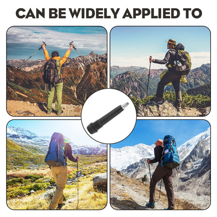 KHDULQ 4 pieces hiking pole tip rubber buffer, Nordic walking poles rubber buffer walking stick carbon mountaineering pole tip tip replacement pole tip, for hiking walking trekking asphalt gravel mountains