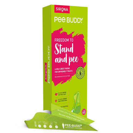 PEE BUDDY Cardboard Urinal Pee Funnel for Women, Peeing While Standing, Urination Aid for Women Antibacterial 80 Pee Funnels for Women