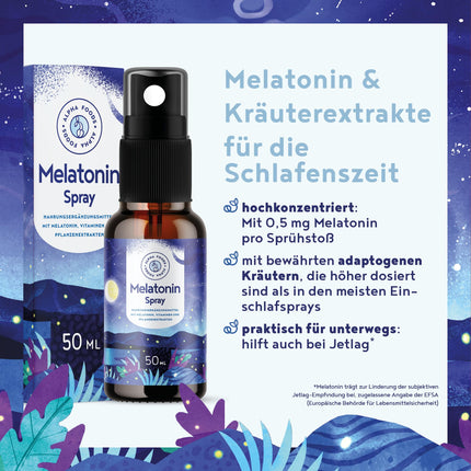 Melatonin Spray High Dose - 400 Day Supply (50ml) - with Valerian, Passionflower, Lemon Balm, Lavender, Vitamins B6 &amp; B1 - Alcohol-Free - Vegan - Raspberry Flavor - Alpha Foods