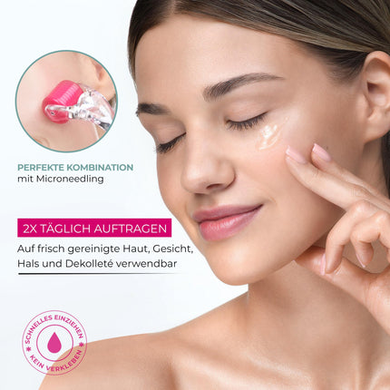 250 ml Hyaluronic Acid Serum Concentrate TEST WINNER • 5x Hyaluronic Acid • Clinic Size • Anti Aging Gel with Vitamin C Pro • Clear Skin Complex • Hypoallergenic • Made in Germany