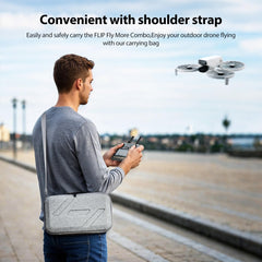 Tomat Flip Bag, Portable Storage Shoulder Bag for DJI Flip Fly More Combo, Supports 3 Batteries, Case with RC 2/N3 Remote Controller