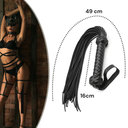 Whip sex hard: Flogger &amp; whips 49cm BDSMS toys Whip sex SM sex toys extreme couples Whip sex soft Whip BDSM toys Leather whip Flogger SM whip FOPS B21-13