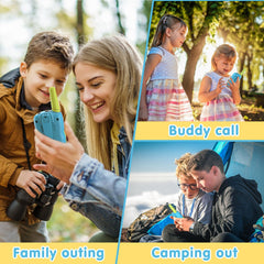 Kearui Toys for Boys, 3-12 Years Old, Walkie Talkies for Kids, 2-Way Radio with 8 Channels, LCD Flashlight, Backlight, 3 Miles Range for Adventure, Camping, Hiking