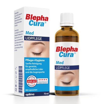 BlephaCura Lid Hygiene, liposomal suspension for the relief of eyelid inflammation and for daily eyelid care, 70 ml solution